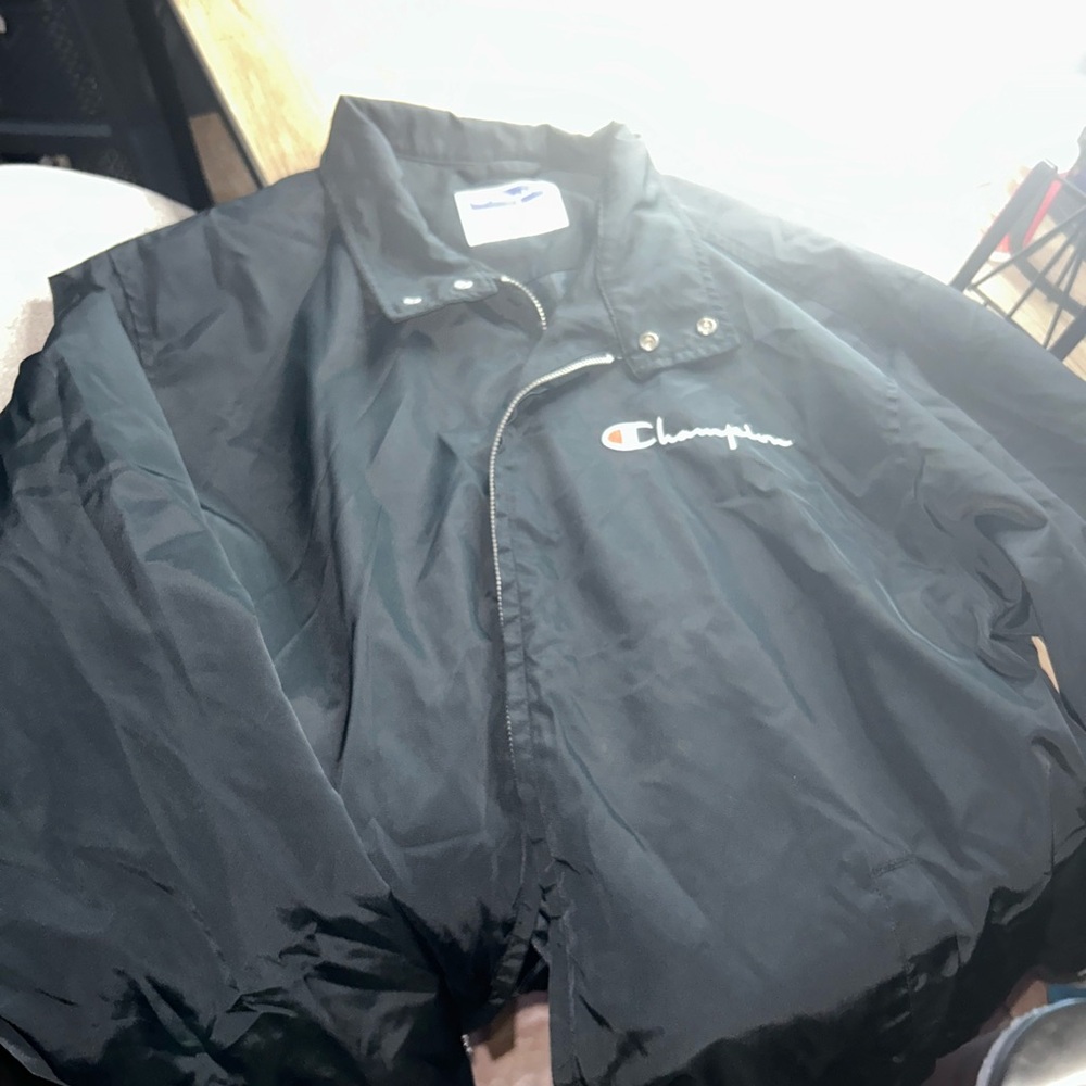 Champion Black Windbreaker Jacket